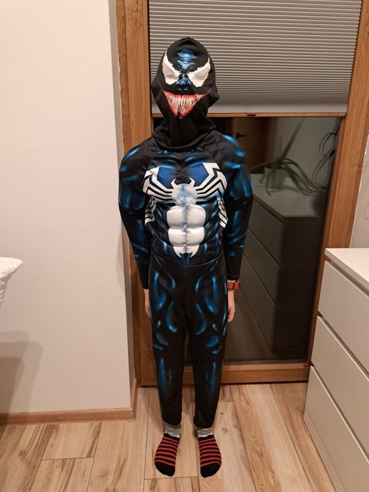 Strój venom marvel 7-9lat