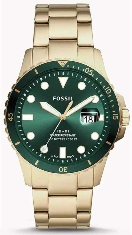 Fossil Męski Fb - 01 Fs5652 Zegarek na Rękę, złoty 42 mm