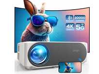 Projektor AKIYO O8 biały 20000 Lumen WiFi 6 Bluetooth Full HD 1080P