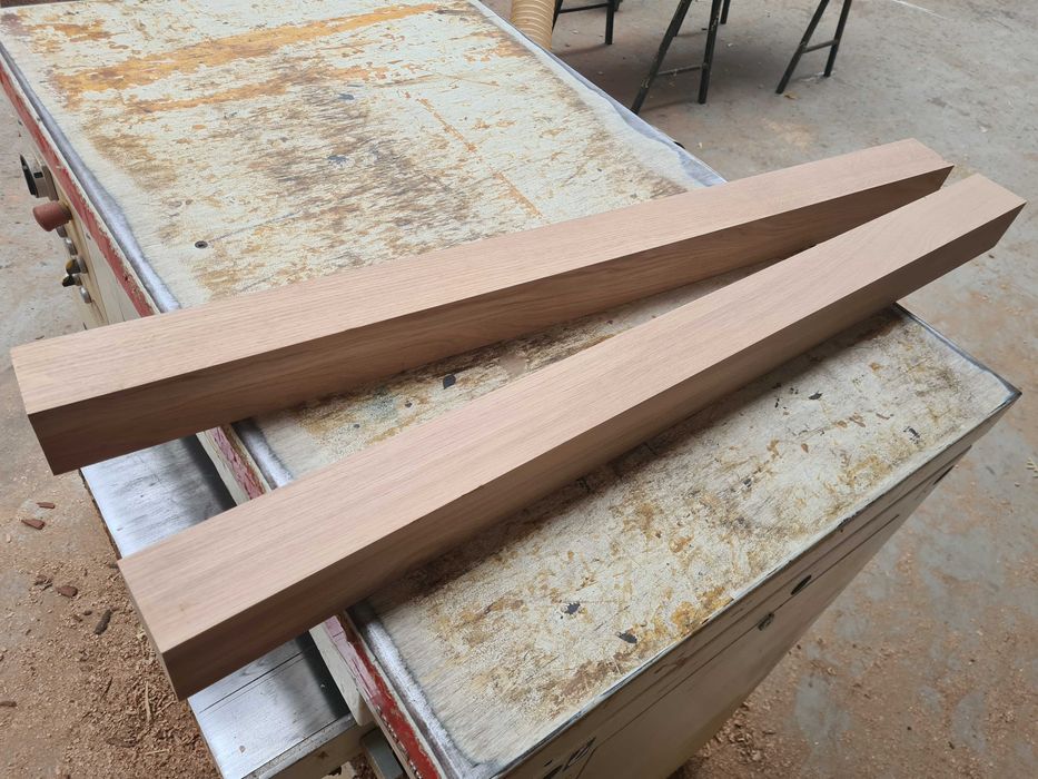 Kantówka Dębowa lita sucha 8x8cm, słupek dębowy poręcz kantówki dębowe