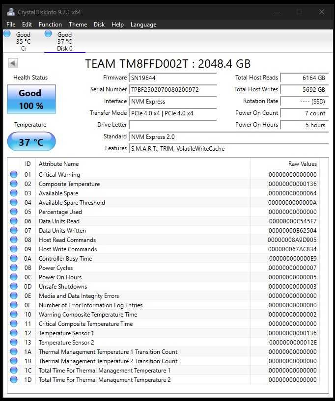 TeamGroup MP44Q 2TB NVMe M.2 2280 SSD