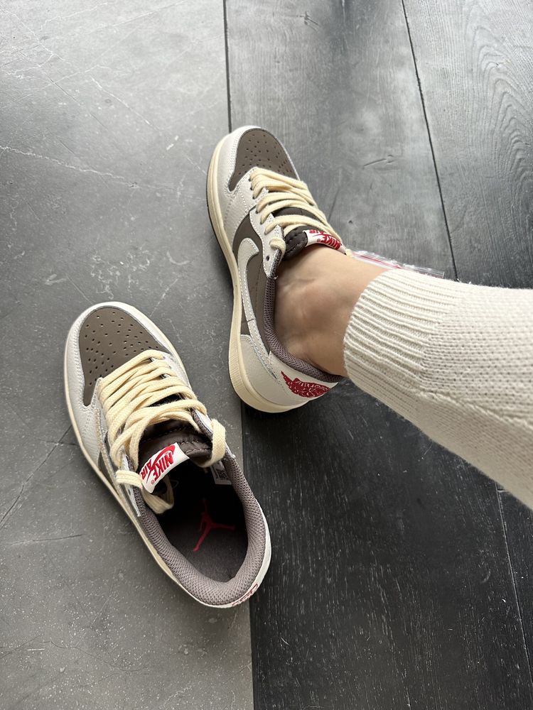 Кроссовки Nike Air Jordan 1 Retro Low Og Sp Travis Scott Reverse Mocha