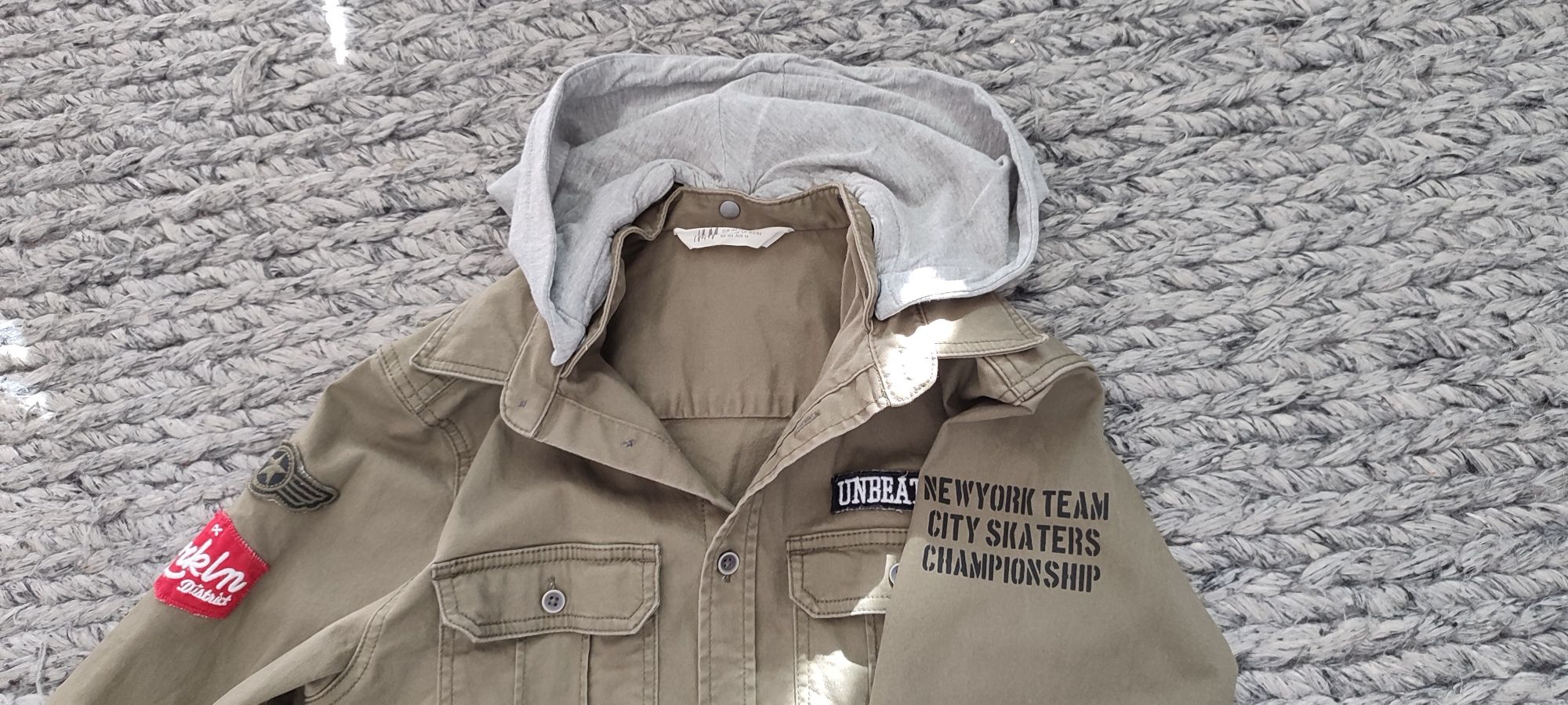 Koszula wojskowa, bluza militarna dla chłopca, H&M, rozm. 164