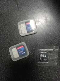 2 adaptadores SD SanDisk novos e 1 MicroSD