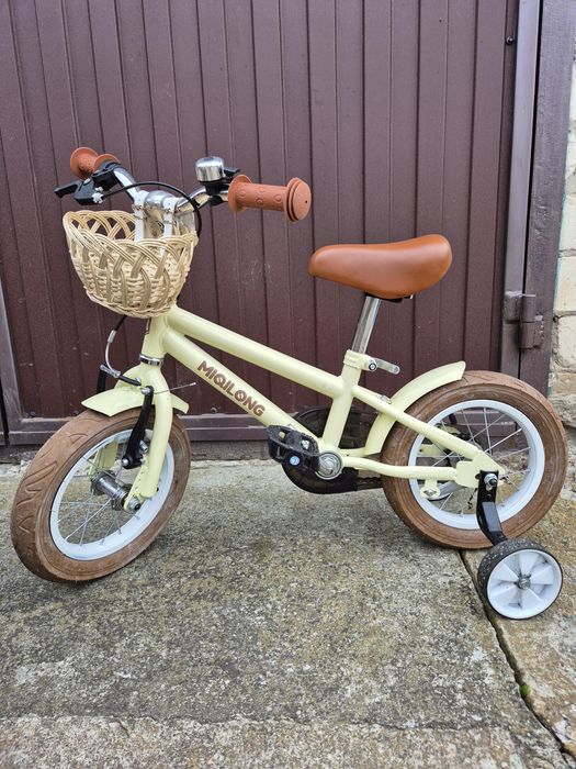 Велосипед Miqilong бежевий 12 дюймів