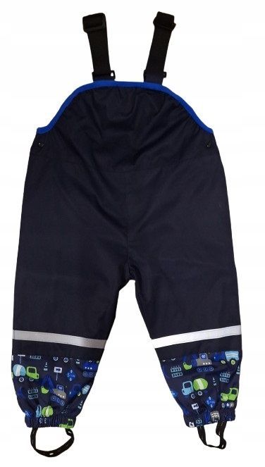 Spodnie Ocieplane Nieprzemakalne Ogrodniczki Przeciwdeszczowe 110