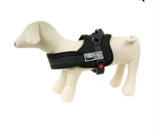 Szelki dla psa czarne, obwód klatki 50-60 cm