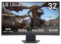 NOWY Monitor LG UltraGear 32GS60QC-B Curved 180HZ 2k 2560 x 1440