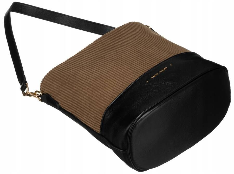 torba damska ze skóry ekologicznej z odpinanym paskiem - david jones