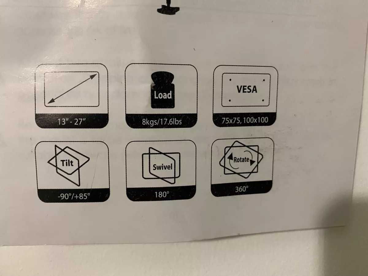 Suporte duplo vesa monitores até 27 polegadas