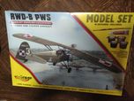 Model do sklejania + klej + farby + pędzel MIRAGE RWD-8 1/48