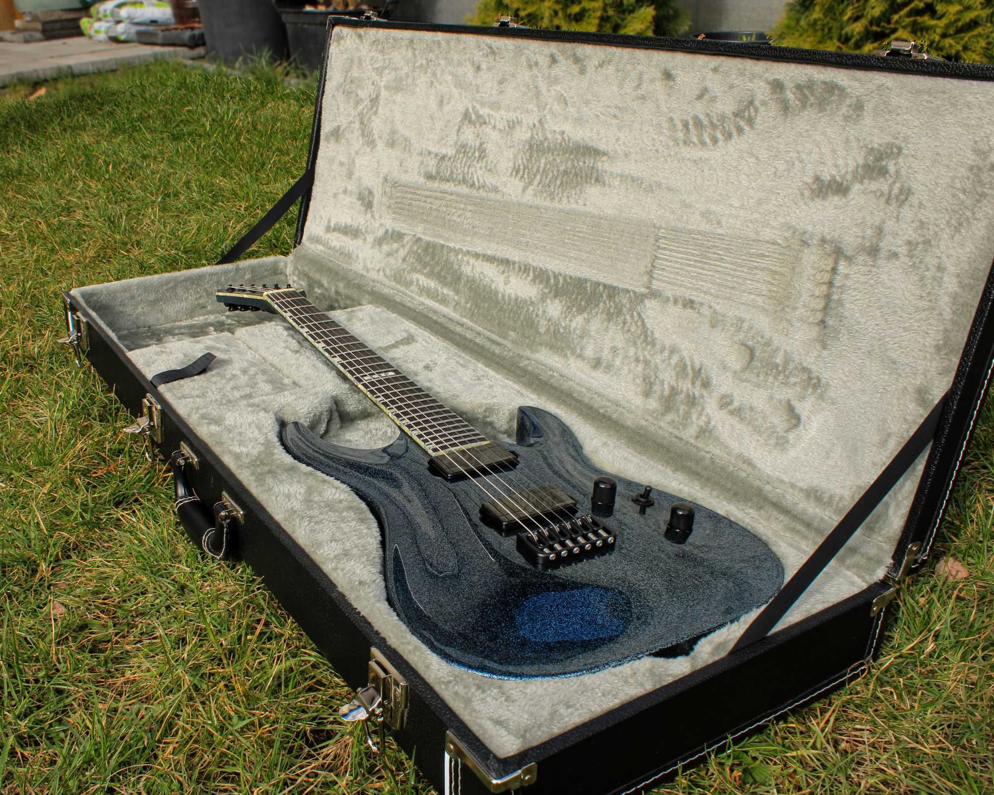 UNIKAT Gitara elektryczna ESP E-II Horizon Amethyst Sparkle –jak nowa!