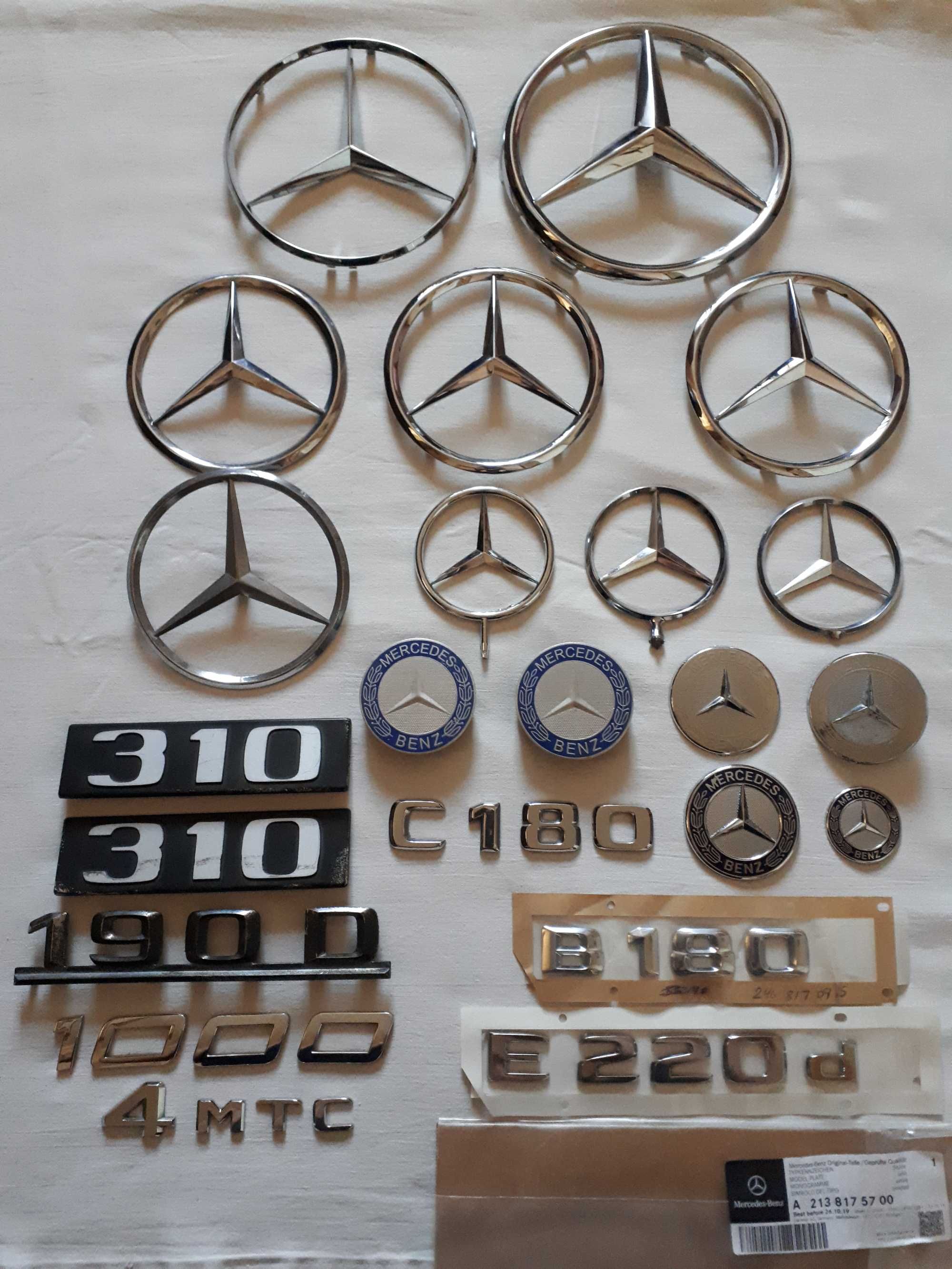Эмблема значок надпись  шильдик  логотип  Mercedes-Benz  Оригинал