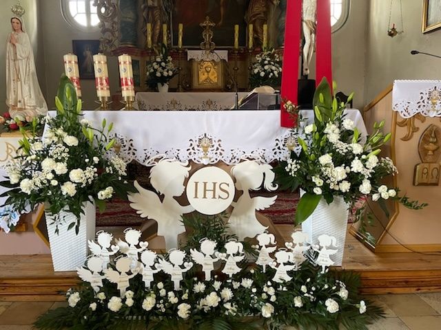 Aniołki dwustronnie białe od 25 do 90 cm