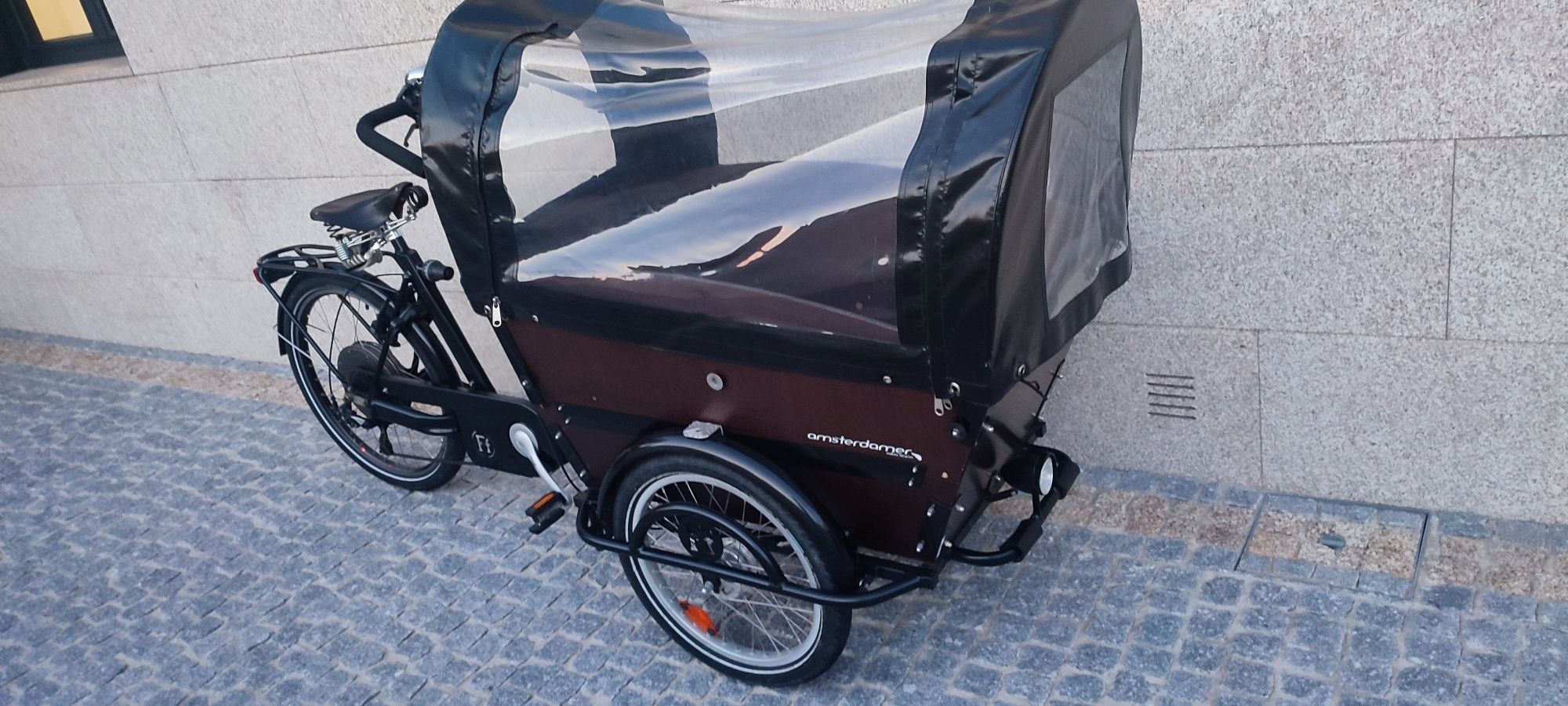 Bicicleta elétrica amesterdamer cargo