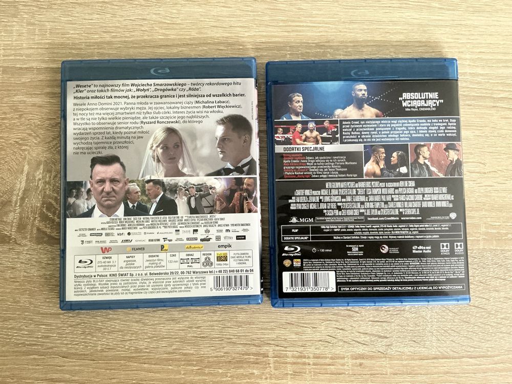 Wesele i Creed 2 Blu-ray używany