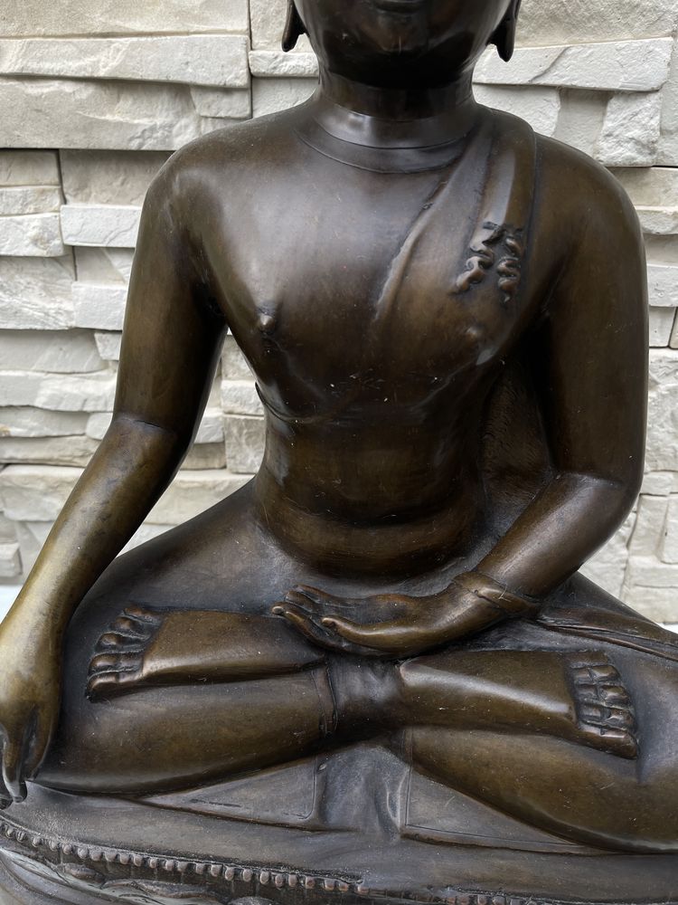 Wielki Medytujący Budda brąz rzeźba z brązu