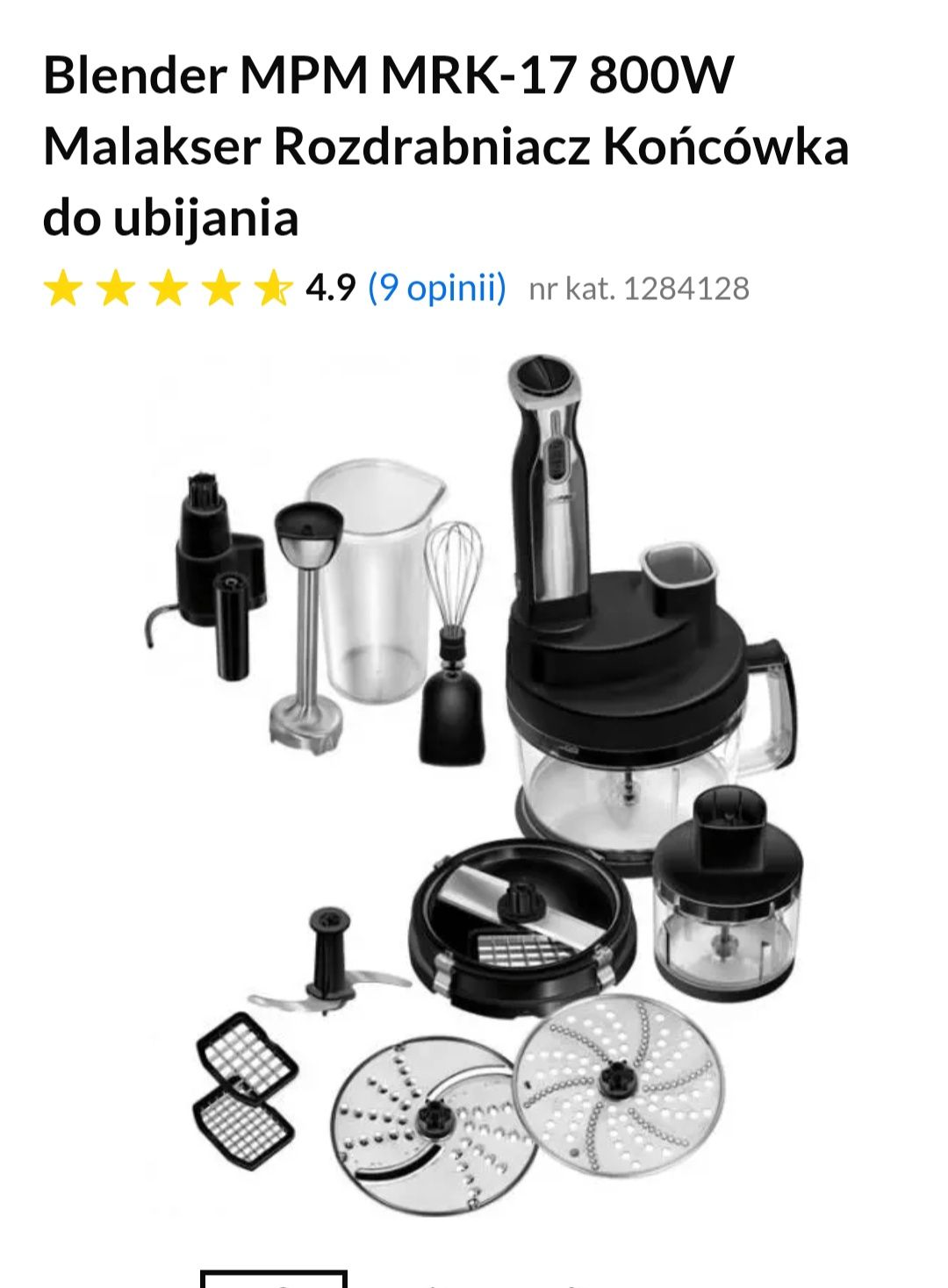 Robot kuchenny- części