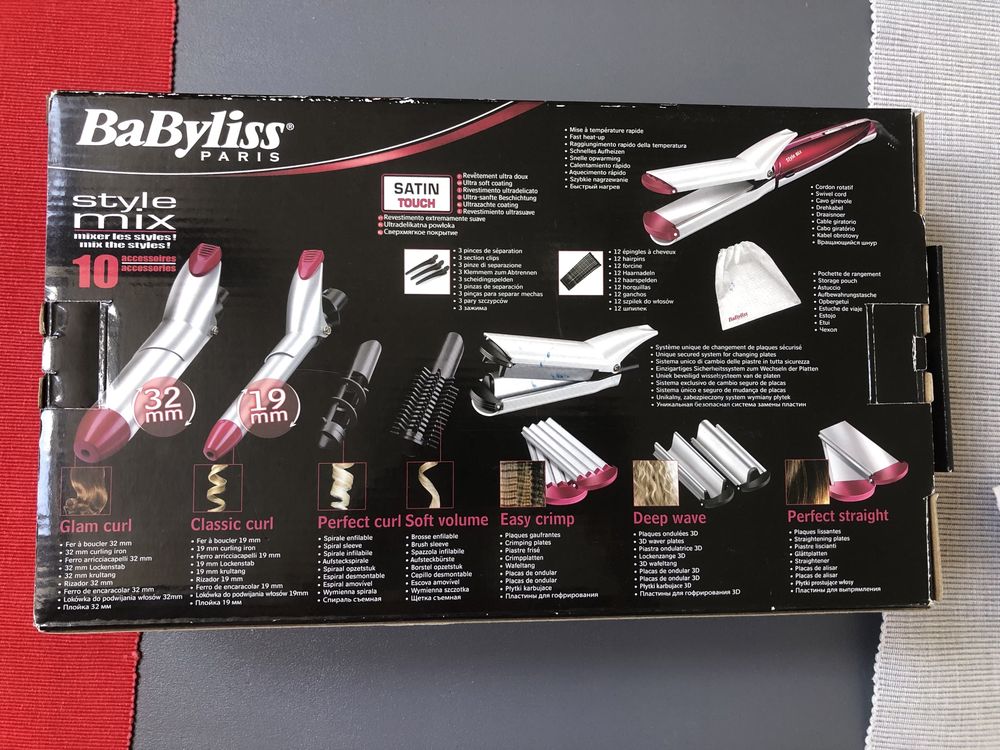 Zestaw Babyliss paris lokówka prostownica