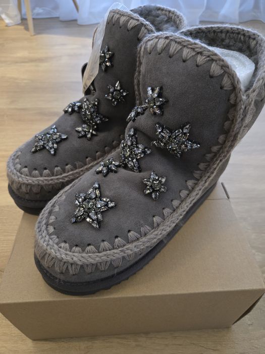 Śniegowce,buty marki MOU,roz.39,nowe,skóra