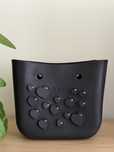 body obag mini czarne walentynkowe limitowane serca 3D