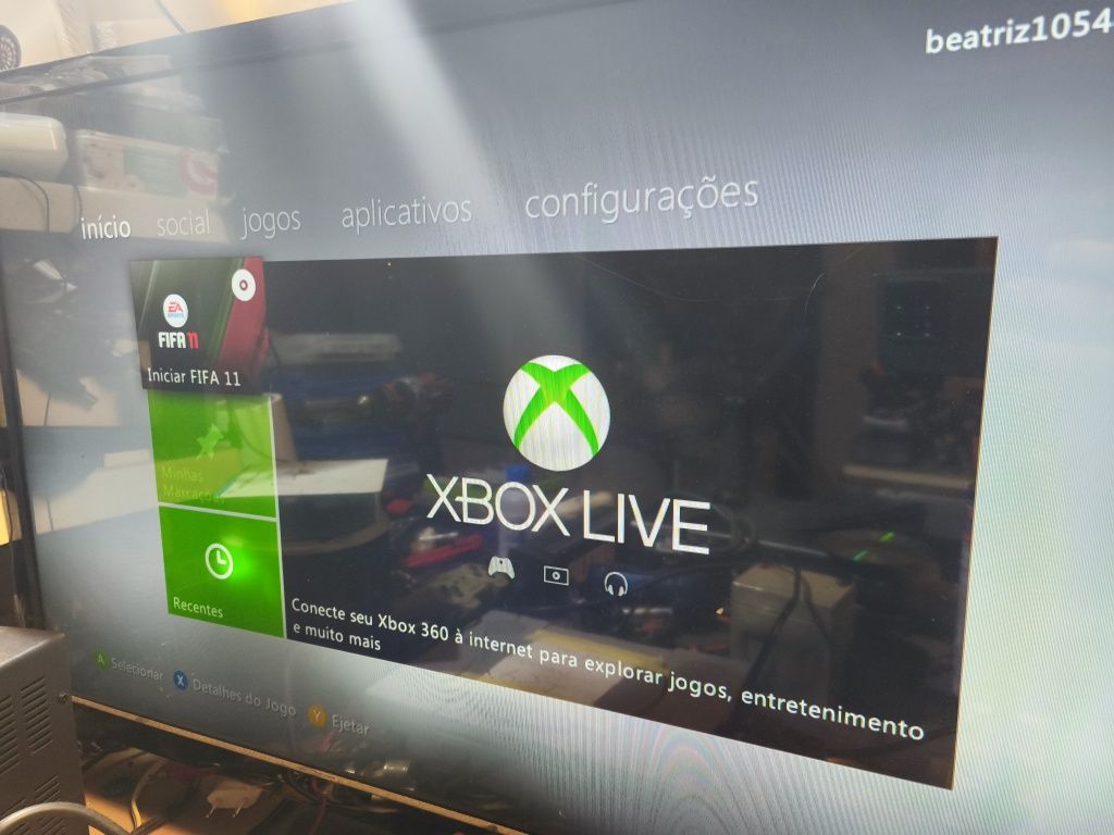 Xbox 360 120 gb preta
