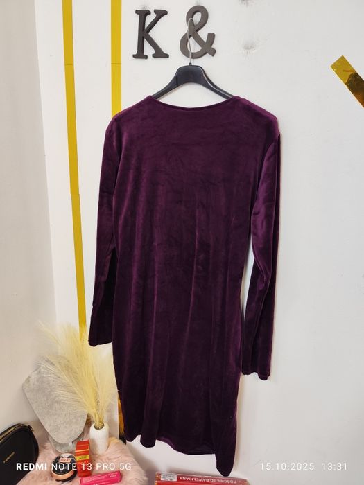 Synek ja , welur , nowa , śliwka , damska , plus size , 4xl ,