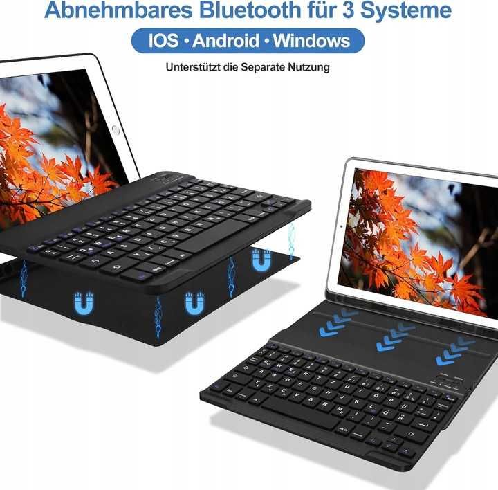 SENGBIRCH Etui na iPad 10.2 z klawiaturą QWERTZ