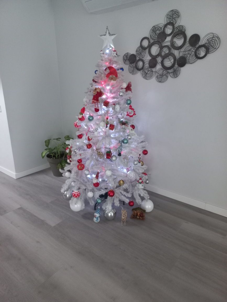 Árvore de Natal branca 1,80 mts