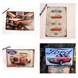 Placa/Chapa de Metal Ford Escort MK1, MK2, MK3, MK4 RS2000 (4 Modelos)