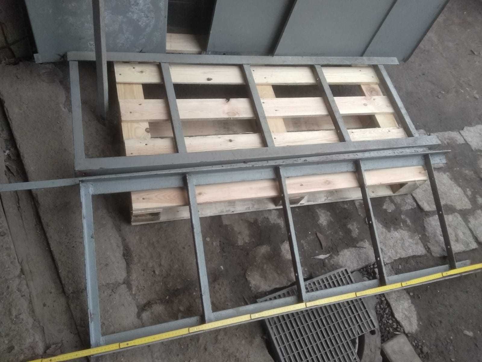 regał szafka stalowy z kątownika  bardzo mocny bardzo ciężki STAL PRL