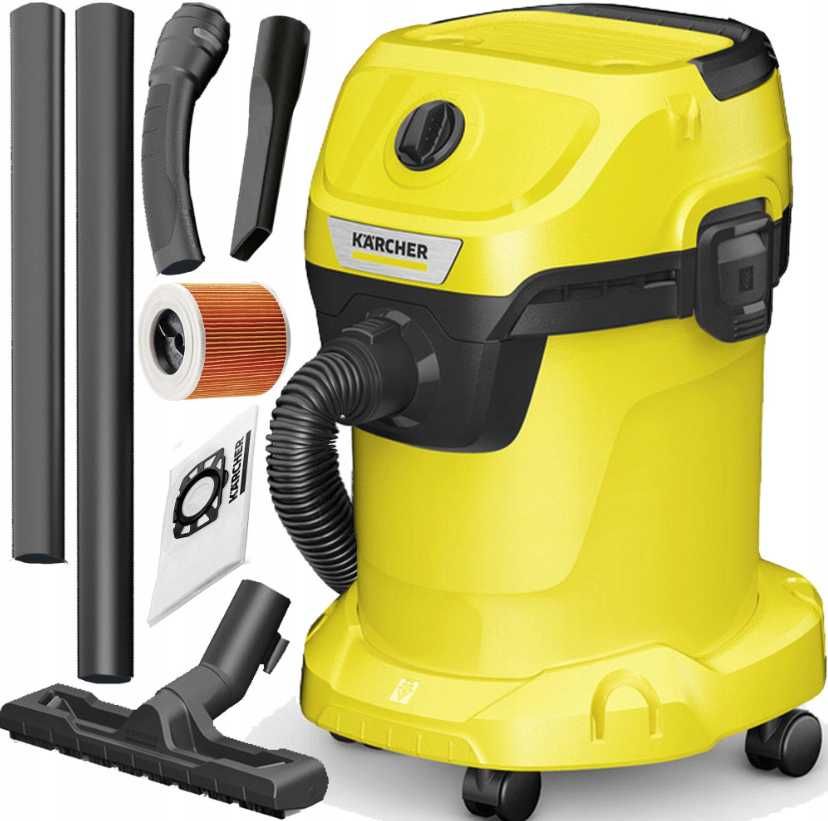 Nowy Mocny Odkurzacz Przemysłowy Karcher WD3 Popiół Kominek (PROMOCJA)
