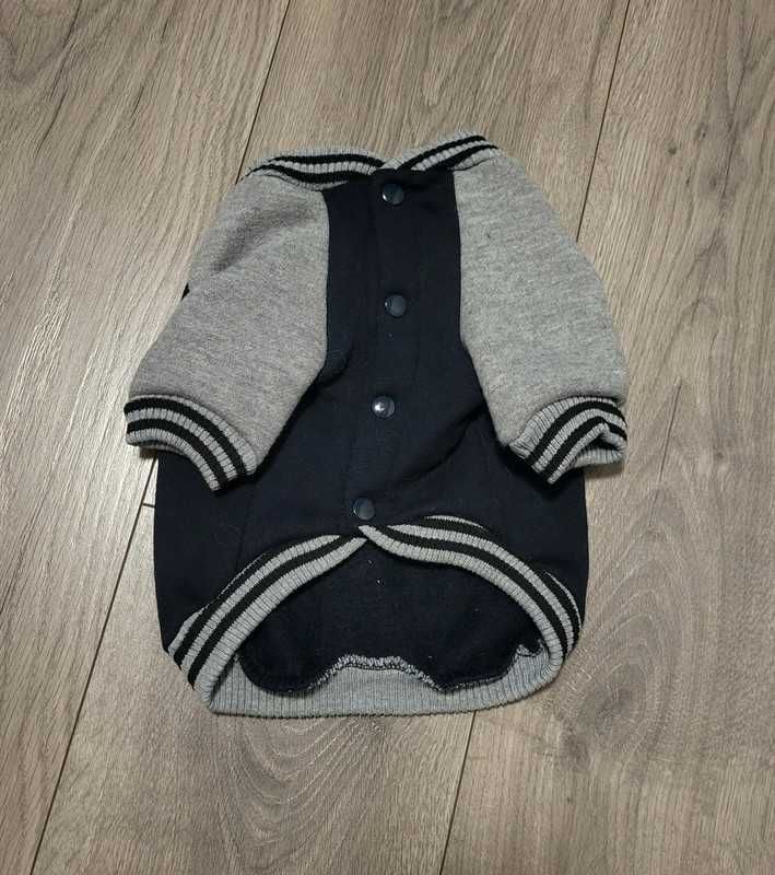 S Nowa Tedi bluza ocieplana sportowa czarno szara z napisem