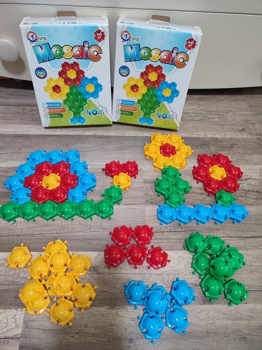 Мозаика-пазлы конструктор Technok Toys 40 элементов, от 1 года