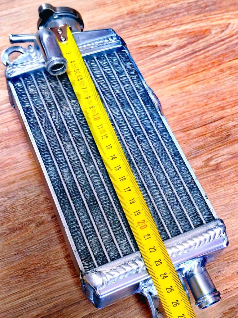Radiador Alumínio Yamaha DT50, montagem direta mais volume original