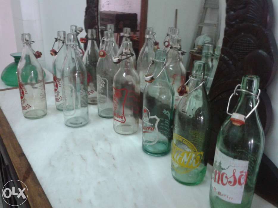 Garrafas Pirogravadas antigas