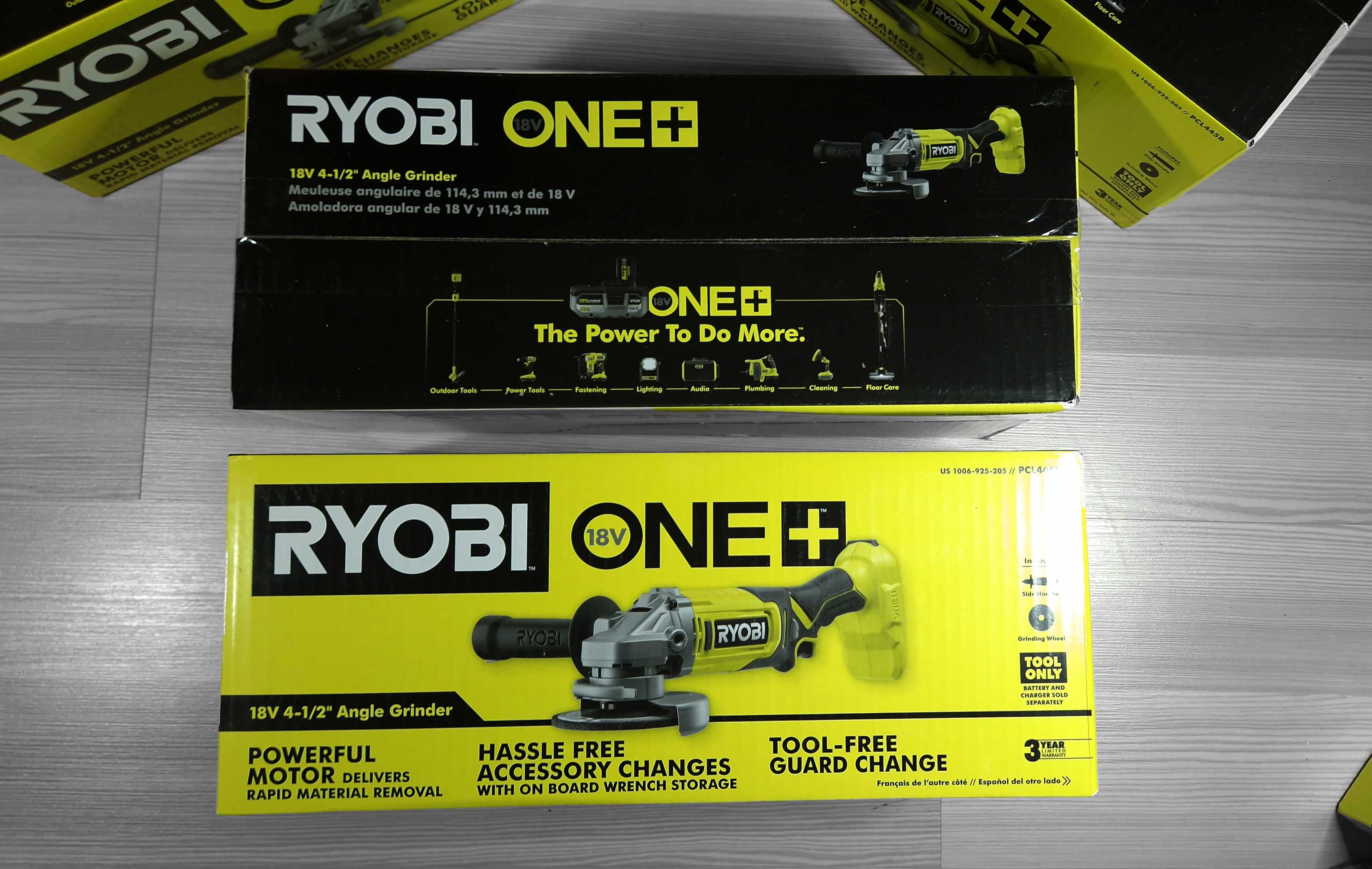 США Болгарка 115мм RYOBI PCL 445 ONE 18v (аккумуляторная ушм)