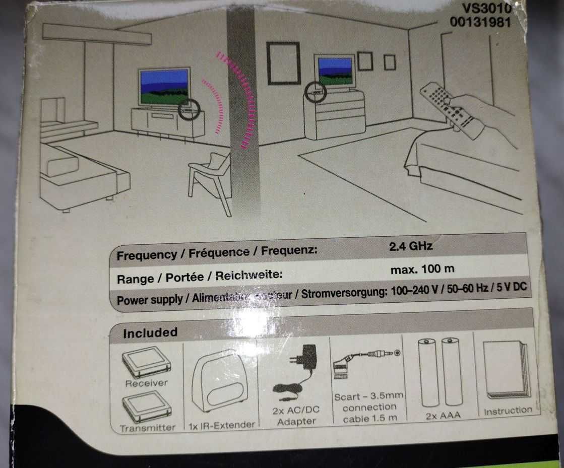 Bezprzewodowy przekaz audio/video na kilkadziesiąt metrów