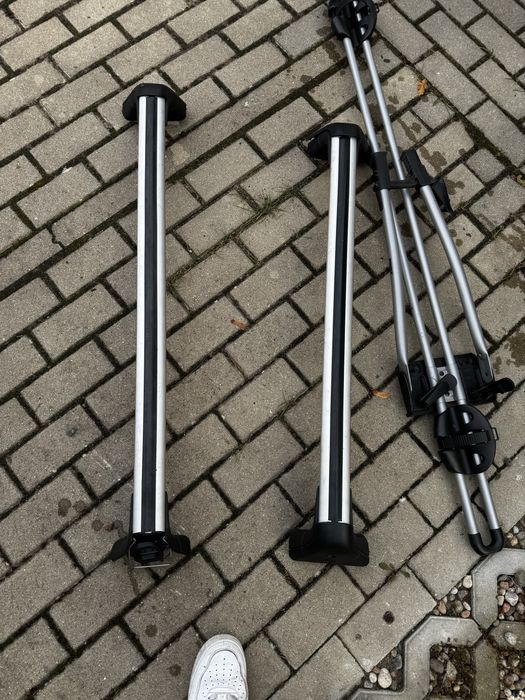 Bagażnik dachowy thule + mocowanie na rowery