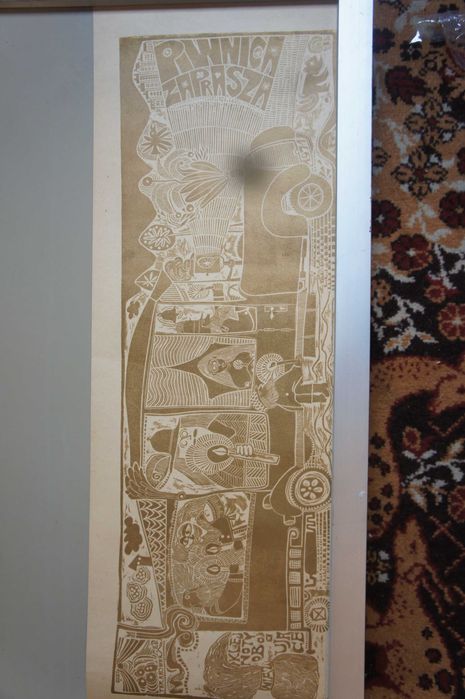 plakat/exlibris Piwnica pod Baranami-orginal lata 70te