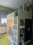 Sprzedam łóżko pietrowe z biurkiem i szafą ikea