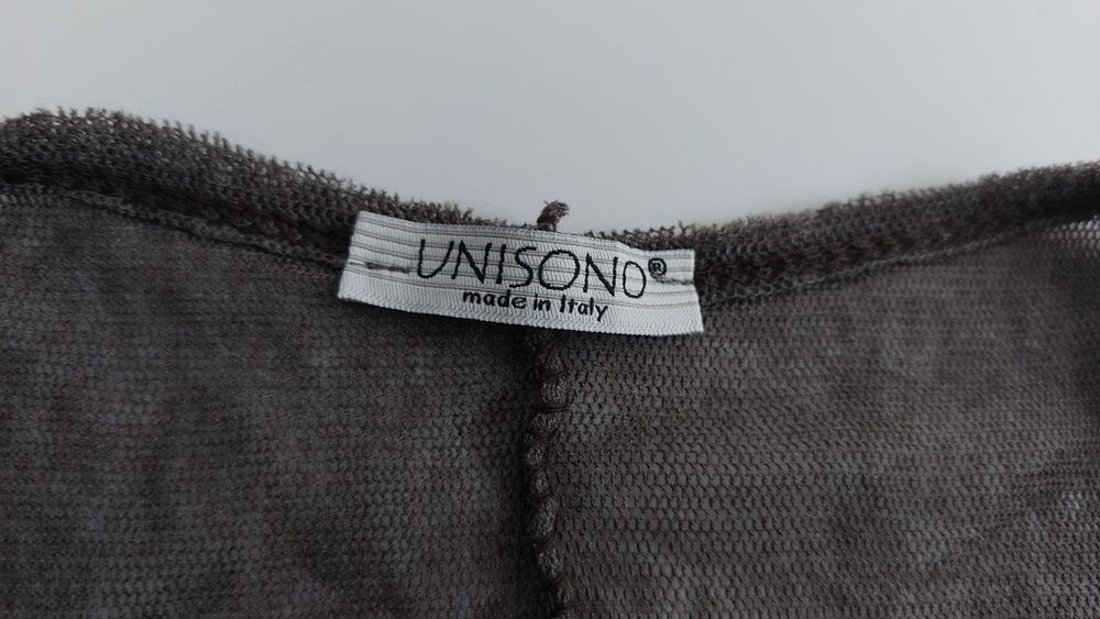 Set dwóch bluzek Unisono S taupe brąz serca