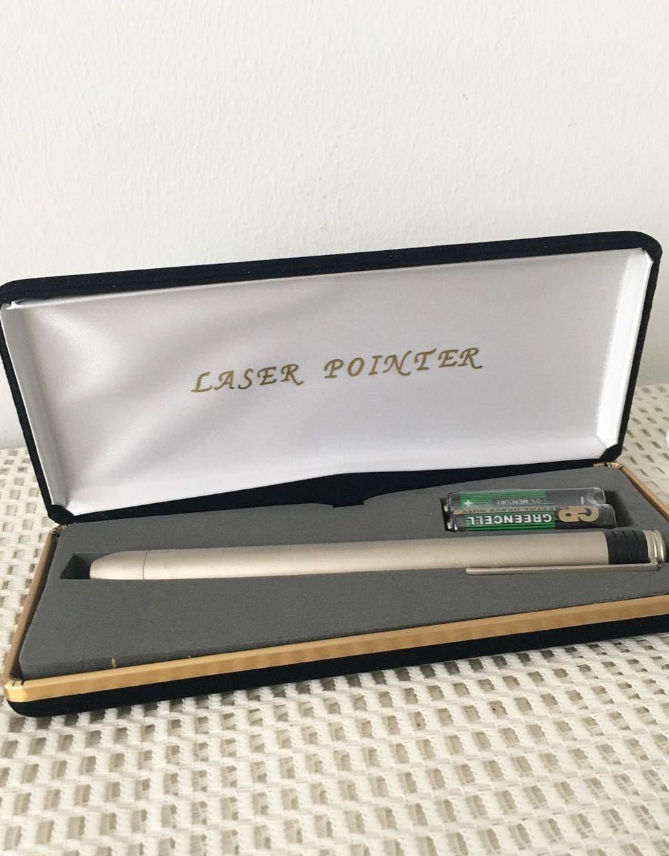 Laser pointer com caixa de veludo