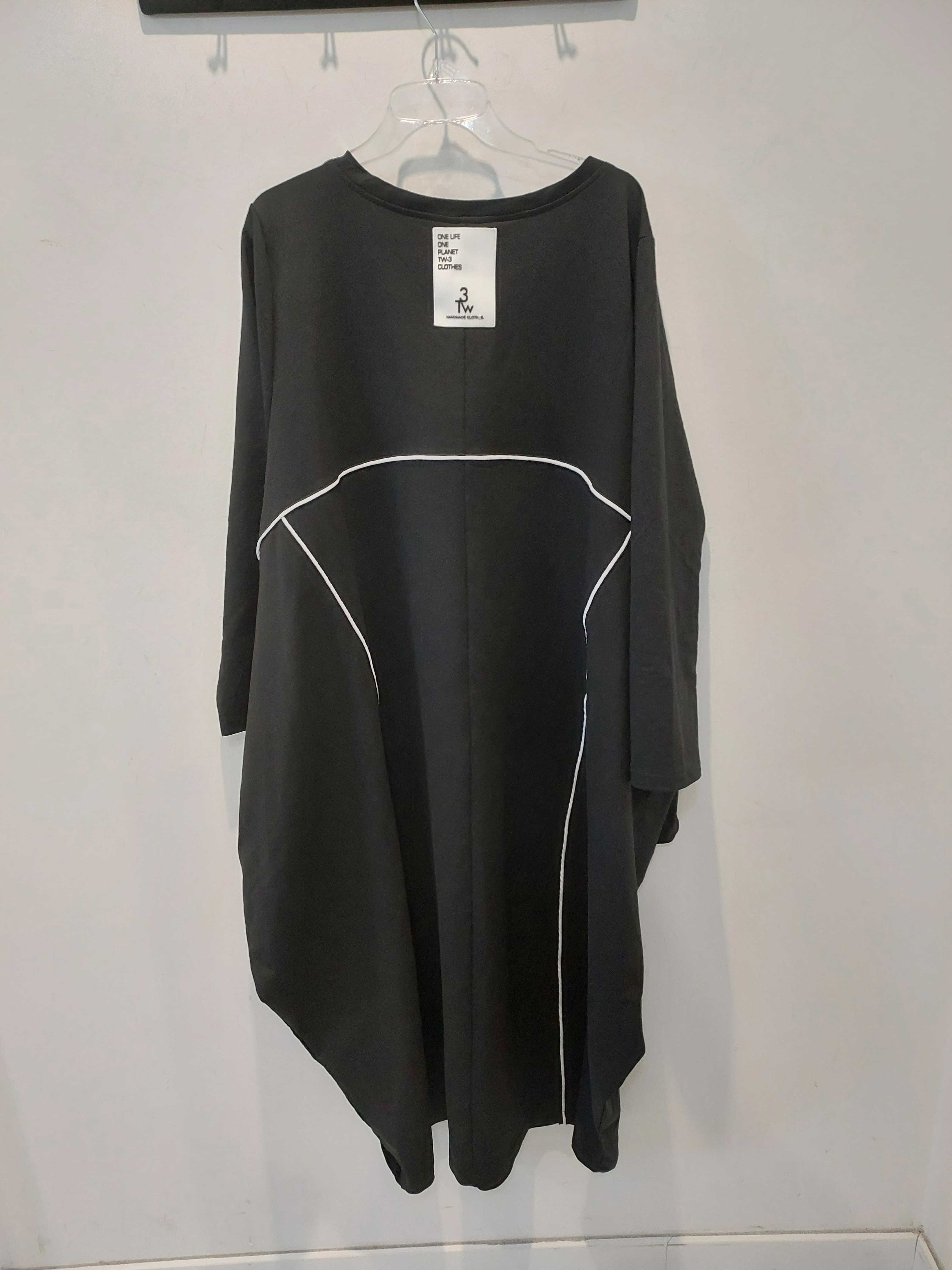 sukienka oversize xs-s luźna długa czarna TW-3 clothes