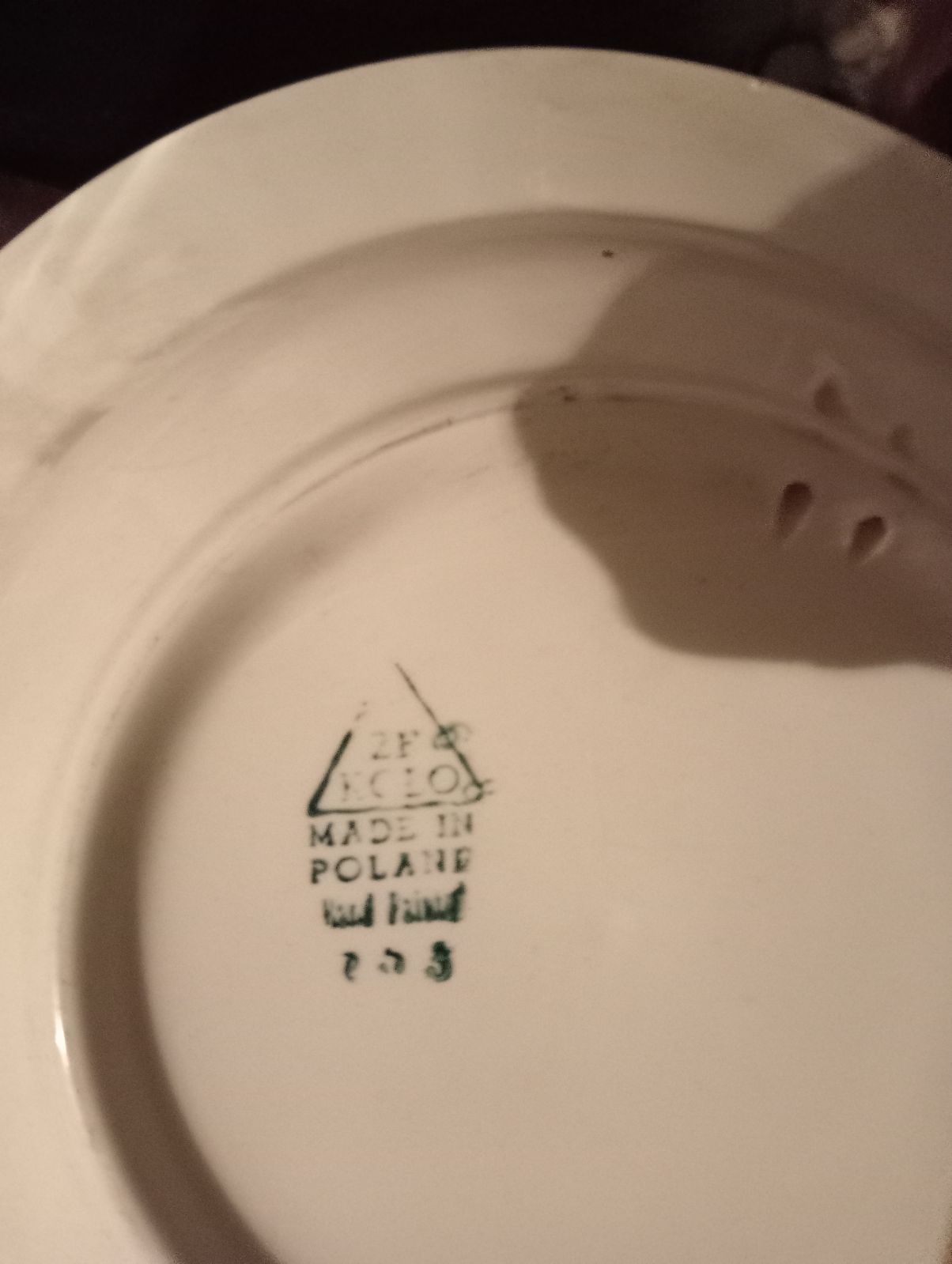 Talerze Koło. Stara ceramika 10 szt.
