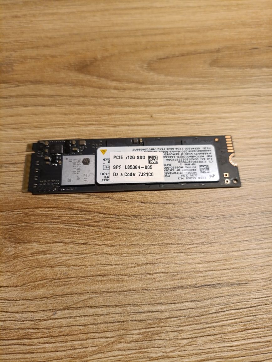 Dysk SSD M.2 NVMe 512 GB – HP/Micron, używany, 95% zdrowia, sprawny