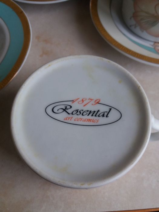 Сервиз кофейный перламутровый с рисунком