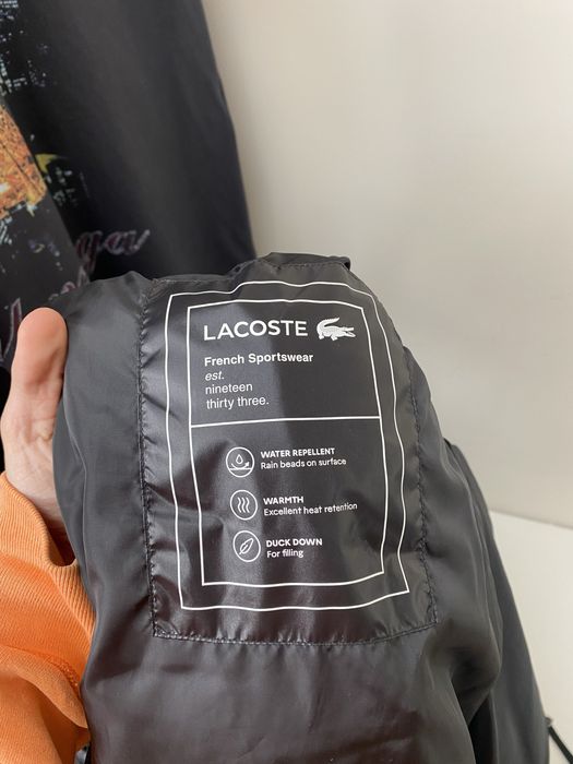 Пуховик Lacoste оригінал