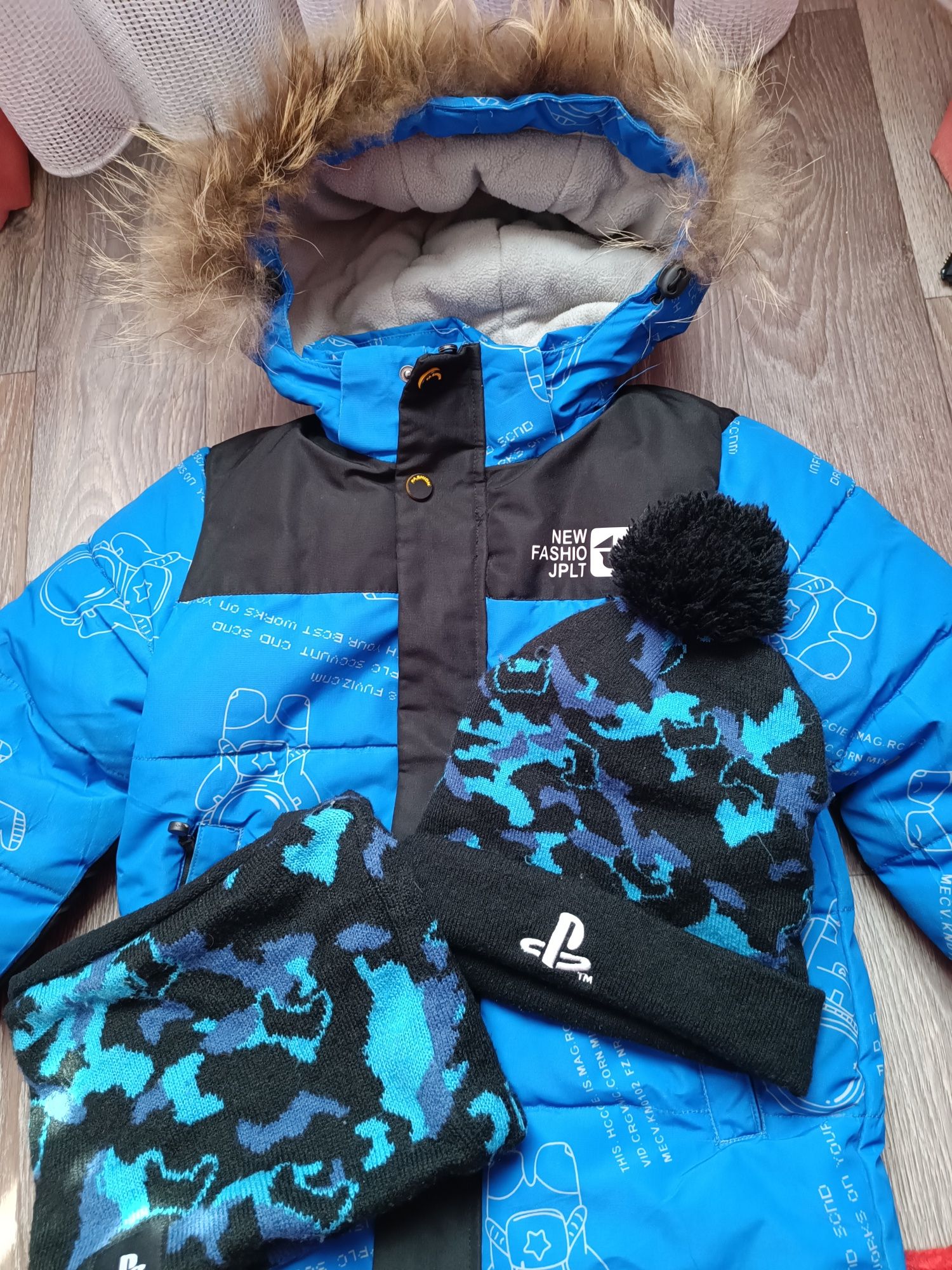 Зимова куртка дитяча хлопчик 122см