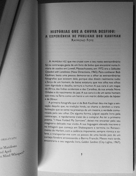 A poesia de Eric Walker, Neeli Cherkovski & Bob Kaufman